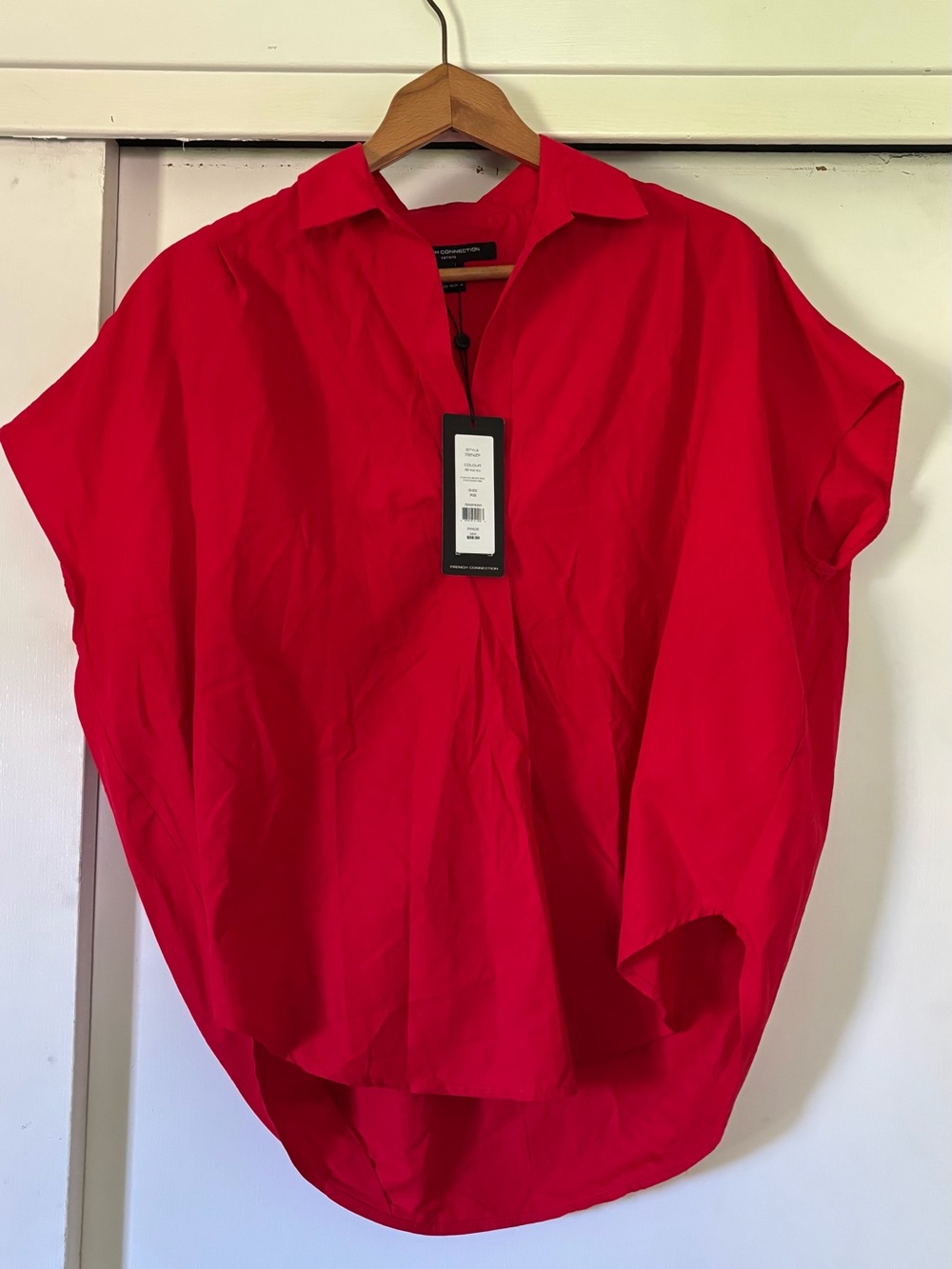 French Connection Top Red Size XS Oversized